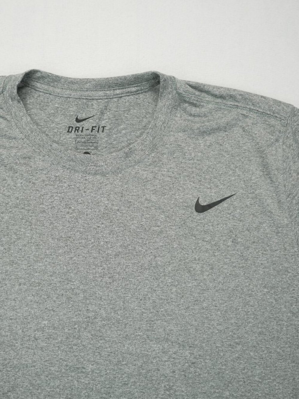 Nike Men's Dri-FIT Running‎ Workout Crew Lightweight Long Sleeve - Gray - XL